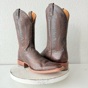 Rod Patrick Mens Cowboy Boots Size 12AAA Brown Goat Leather Western French Toe